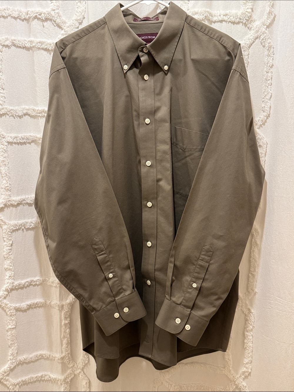 Nordstrom Men's Olive Lightweight Shirt Jacket